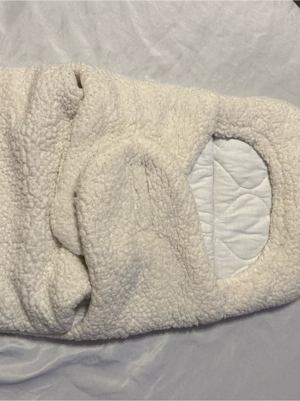 Cozy Cream Sherpa Baby Swaddle Sack